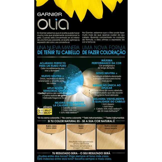 Tinte super Blonds N.110 OLIA, caja 1 ud
