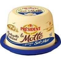 Mantequilla Motte granos de sal PRESIDENT, lata 250 g