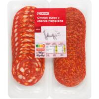 Chorizo dulce-Pamplona EROSKI, pack 2x90 g