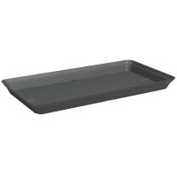 Plato para maceta rectangular XL, color antracita, en pvc ARTEVASI, 53 cm