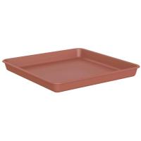 Plato para maceta cuadrado Venezia, color terracota, pvc ARTEVASI, 30 cm
