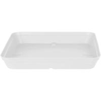 Plato maceta en pvc cuadrado blanco, 34x34x4,5 cm ARTEVASI, 1 ud