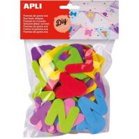 Letras de Goma Eva Colores Surtidos APLI, 104uds