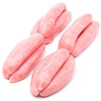 Salchicha blanca de pollo, al peso, compra mínima 250 g