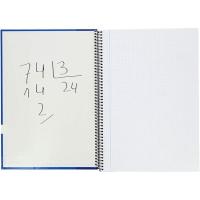 Cuaderno espiral A4 cuadriculado, 80 hojas, tapa dura con pizarra, colores surtidos tendencia OXFORD, Pack 3+1 uds