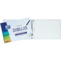 Bloc de dibujo espiral A4+, 20hojas c/recuadro microperforado, 130 gr OXFORD, 1 ud