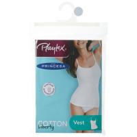 PLAYTEX emakumeentzako kamiseta tirante meheekin, zuria, L neurria