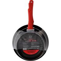 Sartén de aluminio Tokio, apto todo tipo de cocinas, ARC, set Ø18-24-28 cm, 3 uds