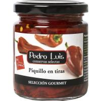Pimiento de piquillo en tiras D.O. PEDRO LUIS, frasco 205 g