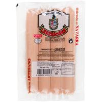 Salchicha Frankfurt de queso LARRASOAÑA, sobre 300 g