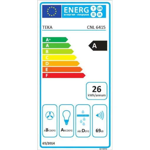 Campana extractora EcoPower negra CNL 6415 BK TEKA