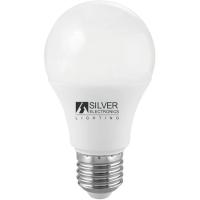 Bombilla Led eco estándar E27 8W 3K luz cálida (3000k) SILVER, 1ud