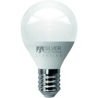 Bombilla Led eco esférica E14 5W luz cálida (3000k) SILVER ELECTRONICS, 1 ud
