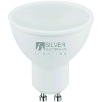SILVER GU10 led eko bonbilla, 7W, 12°, argi hotza (6500k), 1 ale