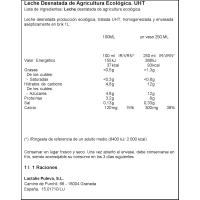 Leche ecológica desnatada PULEVA, brik 1 litro