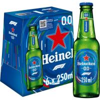 Cerveza 0,0% HEINEKEN, pack botellín 6x25 cl