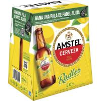 Cerveza AMSTEL Radler, pack botellín 6x25 cl