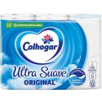 Papel higiénico original COLHOGAR, paquete 12 rollos