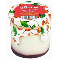 Yogur de oveja con confitura de cereza DONCEL, tarro 140 g