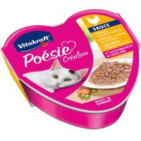 Pollo en salsa con verdura para gato POESIE Vitadraft, lata 85 g