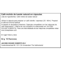 Café Ristretto compatible Nespresso L'OR, caja 10 uds