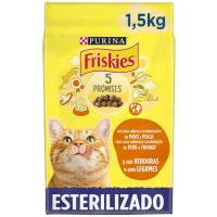 Alimento de pavo gato esterilizado FRISKIES, saco 1,5 kg