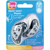 Chupete fisiológico silicona especial noche Smart +6meses TIGEX, 2uds