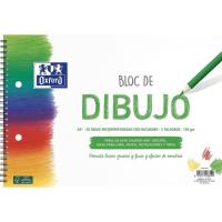 Bloc de dibujo espiral A4+, 20hojas c/recuadro, 2 taladros, 130 gr OXFORD, 1 ud