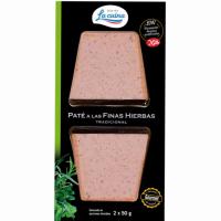 Paté a las finas hierbas LA CUINA, pack 2x50 g