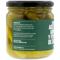 Aceitunas gordal con guindilla de Ibarra ZUBELZU, frasco 140 g