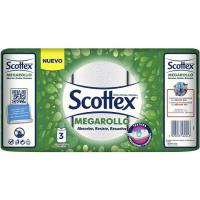Papel de cocina SCOTTEX Megarollo, paquete 3 rollos