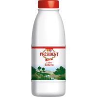 Leche entera PRESIDENT, botella 1,5 litros