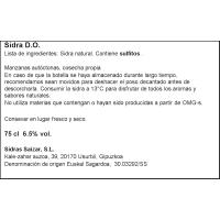 SAIZAR sagardo naturala Euskal Sagardoa JD, botila 75 cl