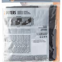 Bóxer hombre sin costuras microfibra, negro/gris talla L DIM BASIC, pack 2 uds