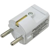 Clavija macho Schuko  16A blanca EUROBRIC, 1 ud