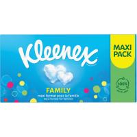 Pañuelo facial family maxi KLEENEX, caja 140 uds.