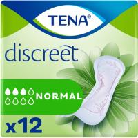 TENA DISCREET inkontinentzia konpresa arrunta, paketea 12 ale