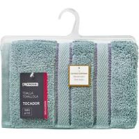 Toalla de baño lisa Premium, 100% algodón, 500gr/m2 EROSKI