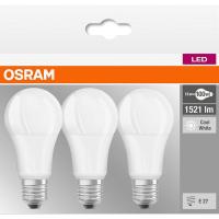 OSRAM E27 led bonbilla estandarra, 13W, argi neutroa (4000k), 3 ale