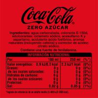 Refresco de cola Contour COCA COLA Zero, botella 1 litro