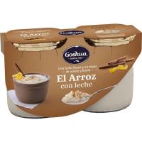 Arroz con leche GOSHUA, pack 2x125 g
