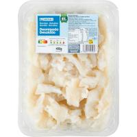 Bacalao desalado desmigado EROSKI, bandeja 450 g