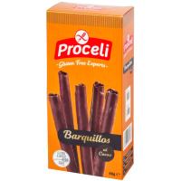 Barquillos al cacao sin gluten PROCELI, caja 80 g