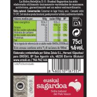 EROSKI SELEQTIA sagardoa, Euskal Sagardoa JD, botila 75 cl