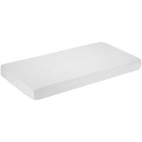 Sábana bajera cuna de popelín blanco, 100% algodón, 60x120cm INTERBABY, Pack 2 uds