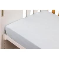 Sábana bajera de cuna popelín azul-blanco, 100% algodón, 60x120cm INTERBABY, 2 uds
