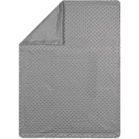 Manta de bebé de color gris, tacto extrasuave INTERBABY, 80X110cm