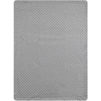 Manta de bebé de color gris, tacto extrasuave INTERBABY, 80X110cm