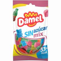 Gominolas mix sin azúcar DAMEL, bolsa 90 g