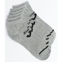 Calcetín deportivo de hombre, tobillero, color gris, talla 43/46 JOMA, 3 pares